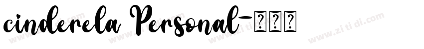 cinderela Personal字体转换